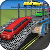 Limousine Car Transport Truck 3D Transporter Games icon