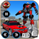 Police Limo Car Robot Games أيقونة