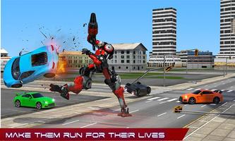 Police Limo Car Robot Games captura de pantalla 3