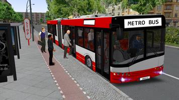 Jogo de ônibus do metrô: City Bus Drive Simulator Cartaz