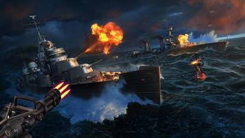 World Navy combat battleship poster