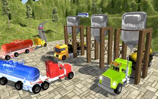 Oil Tanker Truck Fuel Hill Sim Ekran Görüntüsü 1