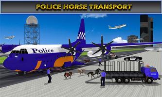 US Police Airplane Cop Dog Transporter Kids Games screenshot 2