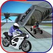 US Police Airplane: Kids Moto Transporter Games