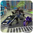 Us Police Robot Car Bike: Transform Robot Games APK