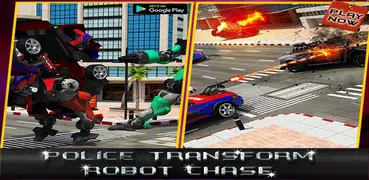 Police Transform Robot Chase: Robot Transform Game