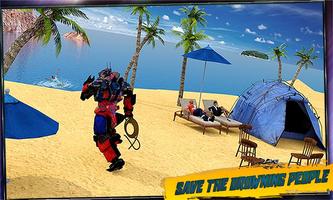 Robot Squad Life Guards Rescue Hero Survival Games capture d'écran 3