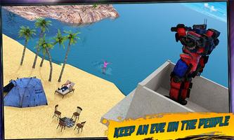 Robot Squad Life Guards Rescue Hero Survival Games capture d'écran 2