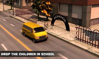 School Van Driver Simulator स्क्रीनशॉट 3