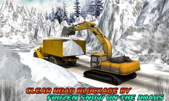 Winter Snow Rescue Excavator تصوير الشاشة 1