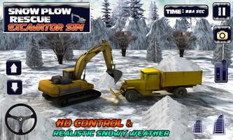 Winter Snow Rescue Excavator تصوير الشاشة 3
