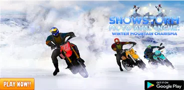 Snow Storm Moto Avalanche: Mountain Bike Climbing