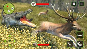 Crocodile Attack 2017 Wild Sim اسکرین شاٹ 1