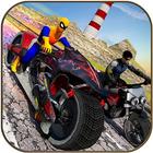 Spider Hero Stunt Bike Race: Moto Impossible Game icône