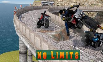 Spider Hero Stunt Bike Race: Moto Impossible Game capture d'écran 2