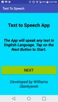 English Text To Speech App Affiche