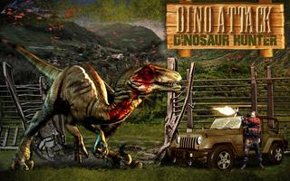 ataque cazador de dinosaurios Poster