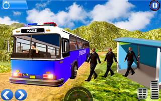 Off road Police Bus Drive Simulator poster