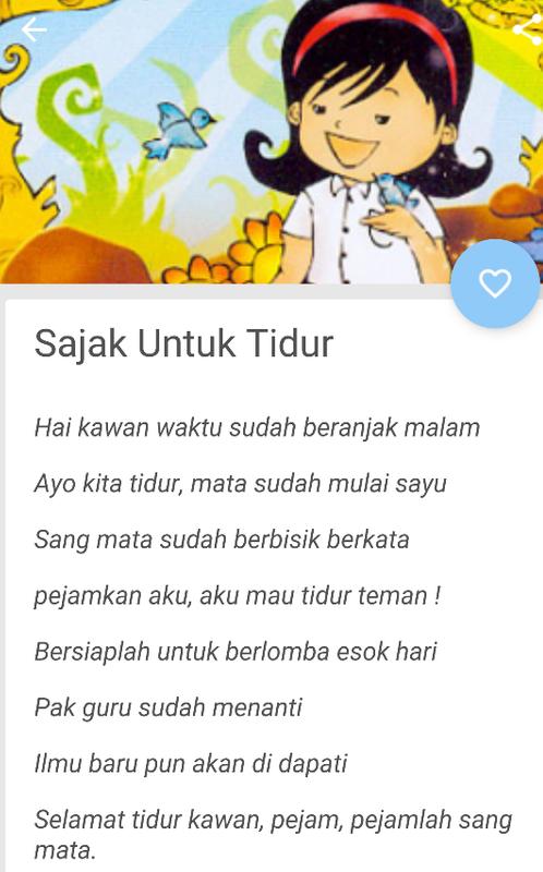 Contoh Puisi  Anak  SD  for Android APK Download
