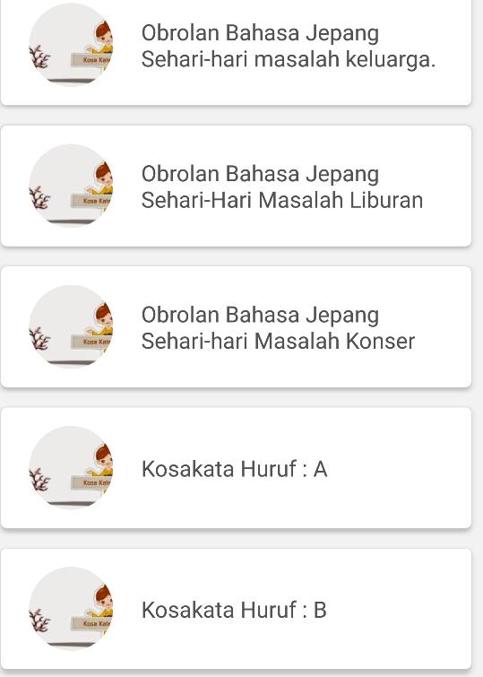 Percakapan Bahasa Jepang Sehari Hari  f r Android APK 