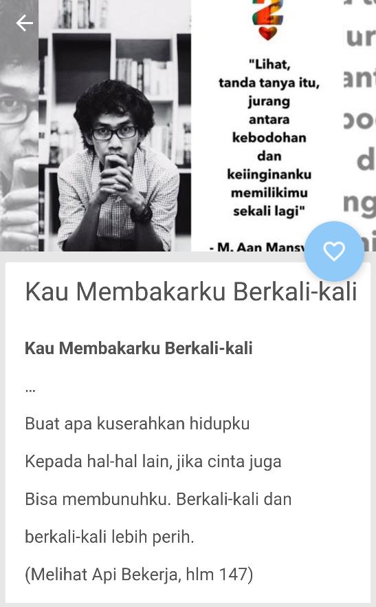 Free Gambar Puisi Aan Mansyur For Android Apk Download Terbaru by Cikimm.com