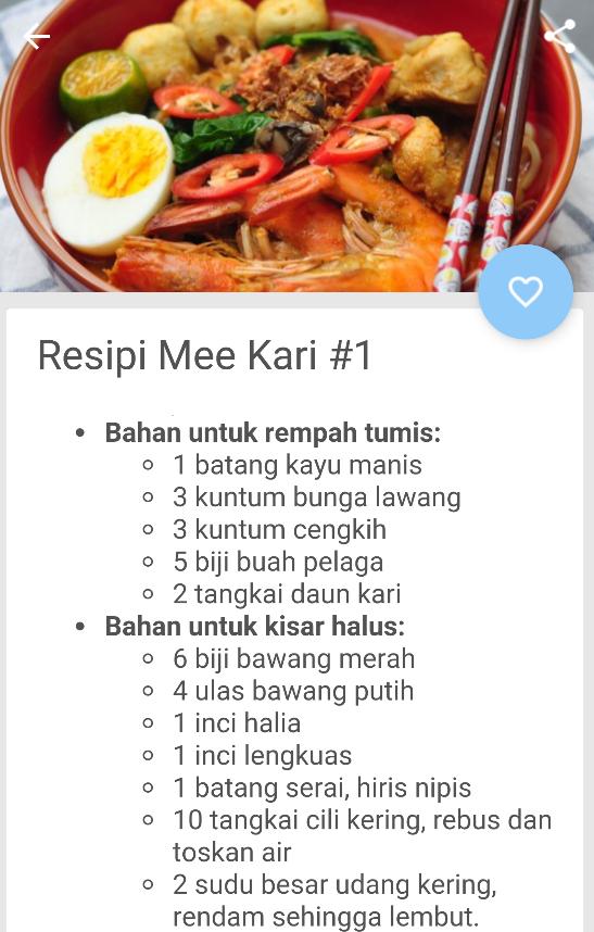 20 Resipi Mee Kari Sedap For Android Apk Download