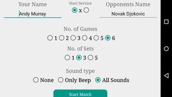 Tennis Score screenshot 1