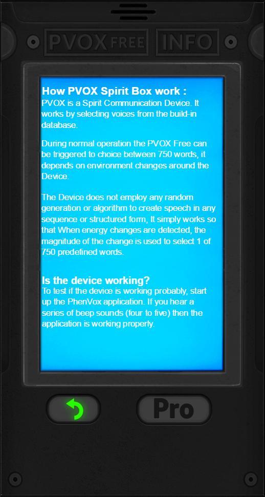 Pvox Free Spirit Box für Android - APK herunterladen