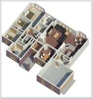 3D Small House Layout Design capture d'écran 1