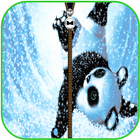 Cute Panda Zipper Screen Lock-icoon