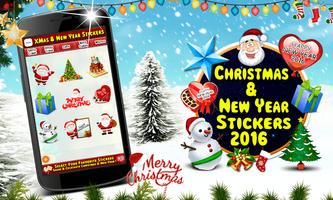 Christmas & New Year Stickers 海報