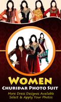 Women Churidar Photo Suit plakat