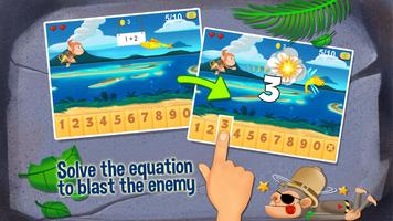 Monkey Math Free - Kids Games capture d'écran 1