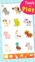 звуки животных 123 для малышей постер