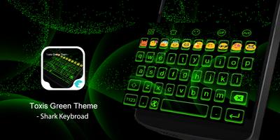 Emoji Keyboard-Toxis Green الملصق