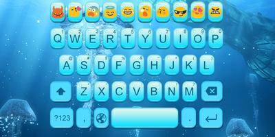 Emoji Keyboard-Water Drop постер