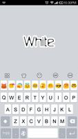 White 6S Emoji Keyboard स्क्रीनशॉट 1