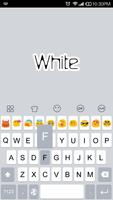 White 6S Emoji Keyboard स्क्रीनशॉट 2