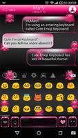 Wild Black Emoji Keyboard تصوير الشاشة 1