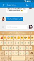 Emoji Keyboard-Wood screenshot 3