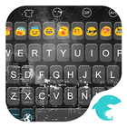 Emoji Keyboard-Black And White آئیکن