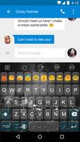 Emoji Keyboard-Black And White captura de pantalla 3