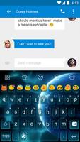 Emoji Keyboard-Blue Ball captura de pantalla 3