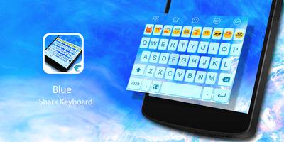 Emoji Keyboard-Blue Affiche