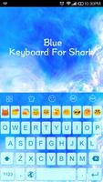 Emoji Keyboard-Blue capture d'écran 1