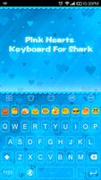 Emoji Keyboard-Blue Hearts Cartaz