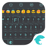 Emoji Keyboard-Blue Light icône
