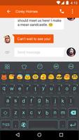 Emoji Keyboard-Blue Light screenshot 3
