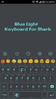 Emoji Keyboard-Blue Light screenshot 1