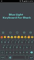 Emoji Keyboard-Blue Light screenshot 2